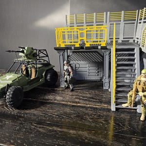 1/12 Scale Action Figure Modular Base Camp Military Themed GI Joe ...