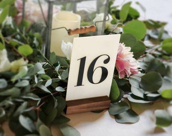 Custom Acrylic Table Numbers / wedding / event / black and white / great gatsby