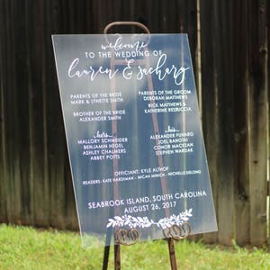 Benutzerdefinierte Acryl Hochzeit Party Zeichen | Hochzeit Zeichen | Brautjungfern | Trauzeugen
