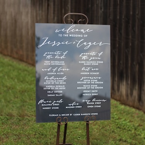 Benutzerdefinierte Acryl Hochzeit Party Zeichen | Hochzeit Zeichen | Brautjungfern | Trauzeugen