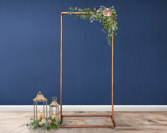 Copper Stand, Wedding Sign Holder, Copper Sign Hanger, Floor Acrylic Welcome Sign Holder, Wedding Sign, Copper Pipe