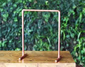 Copper Stand, Copper Sign Holder, Copper Sign Hanger, Acrylic Wedding Sign Holder, Wedding Sign, Copper Pipe