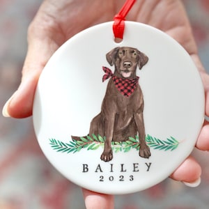 Custom Lab Ceramic Ornament | dog | xmas | christmas | labrador retriever | labradoodle | yellow lab | chocolate | black | doodle | puppy