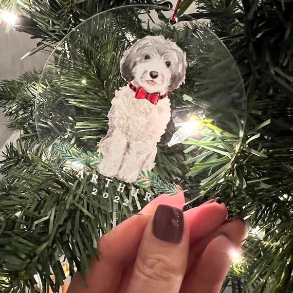 Cavapoo christmas clearance ornament