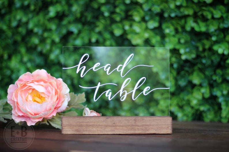 Custom Acrylic Table Numbers, wedding or event image 2