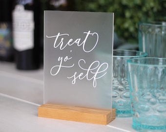 Custom Acrylic Sign | dessert bar | Candy Bar plexiglass sign | Wedding | Event