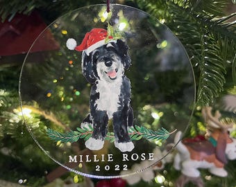 Custom Doodle Ornament – Goldendoodle, Labradoodle, Aussiedoodle Personalized Dog Christmas Keepsake, bernedoodle, sheepadoodle,