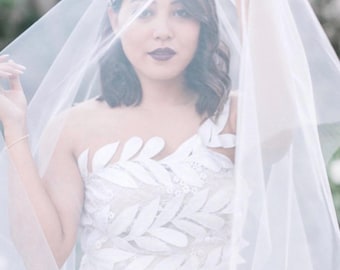 Wedding Veil, Cathedral Veil, Wedding Veil, Blusher Veil, Drop Veil, Veil Wedding, Wedding, Simple Veil, Long Bridal, Veil Cathedral