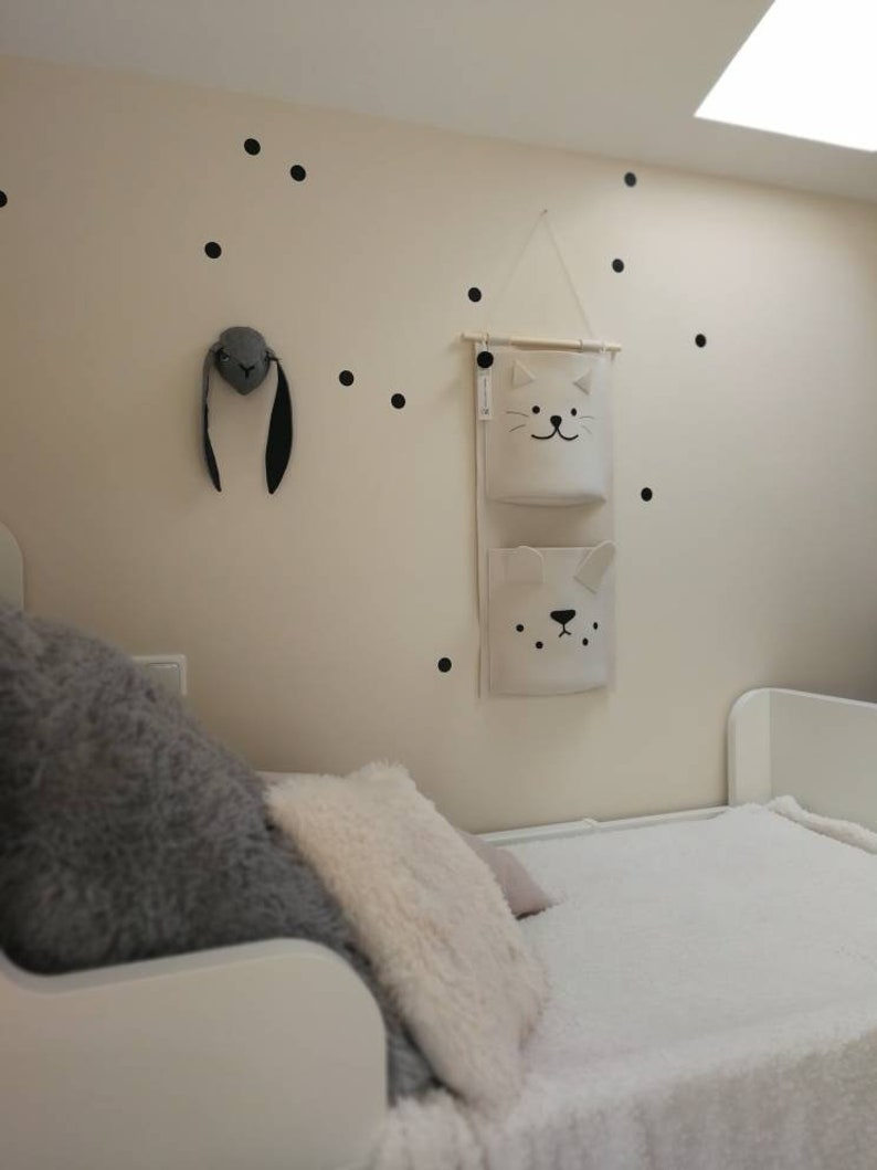 Hanging nursery wall pocket. Felt organizer for kids room or Etsy