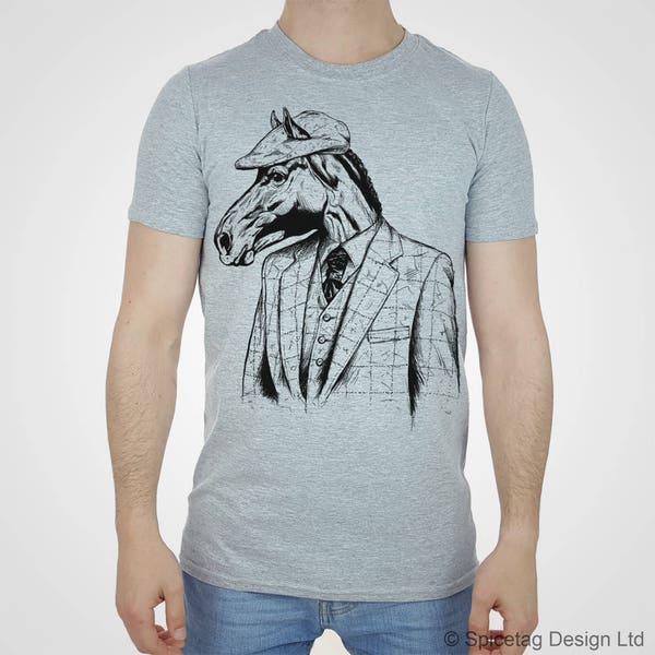 Cheval grand T-shirt Hipster course Tshirt étalon courses Top Winner drôle Jockey tee-shirt gagnant pari saut Shirt casquette Tweed Jacket Mens 2015