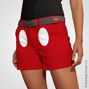 High waisted store mickey mouse shorts