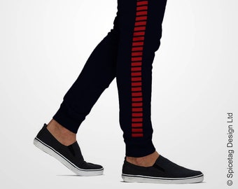 Smuggler Sweatpants Iconic Rebel Solo Joggers Red Stripped Navy Blue Sweats  Star Sweat Pants Mens Womens Tapered Modern Fashion Athleisure 