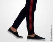 Smuggler Sweatpants Iconic Rebel Solo Joggers Red Stripped Navy Blue Sweats Star Sweat Pants Mens Womens Tapered Modern Fashion Athleisure