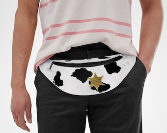 Leksakscowboyväska Bälte Kohud Sheriff Magväska Förvaring Magväska Retroteckning Magväska Howdy To Tecknad Resväska Axelväskor Semester