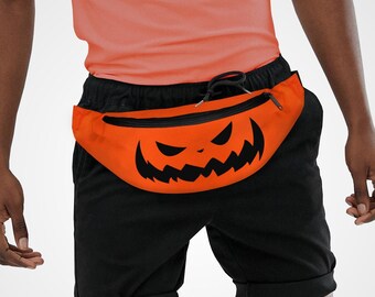 Pumpa Kung Krukväska Bälte Halloween Retro Magväska Slott Förvaring Magväska Retro Ritning Magväska Tecknad Retroväska Axelväskor Skelett