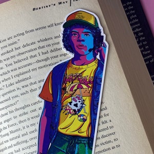 Dustin bookmark sci fi tv show bookmarks new fan gift present accessory book books mark