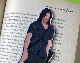 Daryl bookmark horror  Walker zombie tv show bookmarks new fan gift present accessory book books mark crossbow