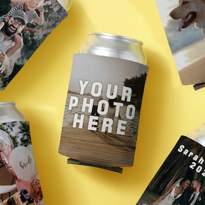 Personlig fotoburkkylare: Anpassad dryckeshållarhylsa