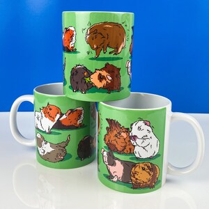 Cutest Guinea Pig Mug arte de dibujos animados Drama Cultura Tazas Fan Made Cup Coffee Tea Vessel Geeky Nerdy Regalo Presente Cute popcorning Pigs Piggies
