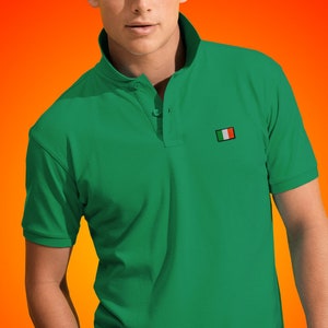 Ireland Polo Shirt Irish Poloshirt Football T-shirt 2018 World Cup Collar Top Soccer Tee Goal Retro Flag National Champions Mens Luck Of The
