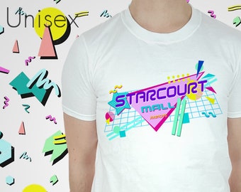 Starcourt Mall T-shirt Retro 80s 11 Tshirt Stranger Eleven Elle Top Waffle Tee TV Show Nerdy Geeky Shirt 3 Mens Kids Womens Upside Down 80's