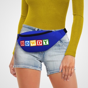 Howdy Bag Belt Cow Skin Sheriff Bum Bag Castle Storage Bumbag Retro Toy Cowboy fanny pack Howdy To Cartoon holdall Cross Body Bags Holiday