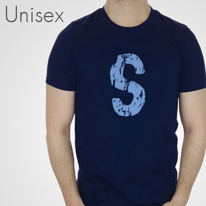 Retro Jughead camiseta de índigo marino oscuro marino gastado carta camiseta camiseta manga corta manga salvírica Top traje tee Cosplay traje nuevo