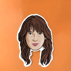 Joyce 4 Vinyl Sticker hawkins Face Stickers Character Faces Axe Hat Decal TV Show Lable Colourful Mom Mum