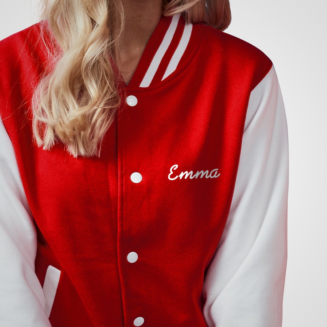 Personalised Name Letterman Jacket With Customised Text Choice Etsy