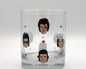 Steve Tumbler Glass Fan Made Cocktail Whiskey Drinks Vessel Gift Present falling Valentines Day Romantic Love Wife Girlfriend