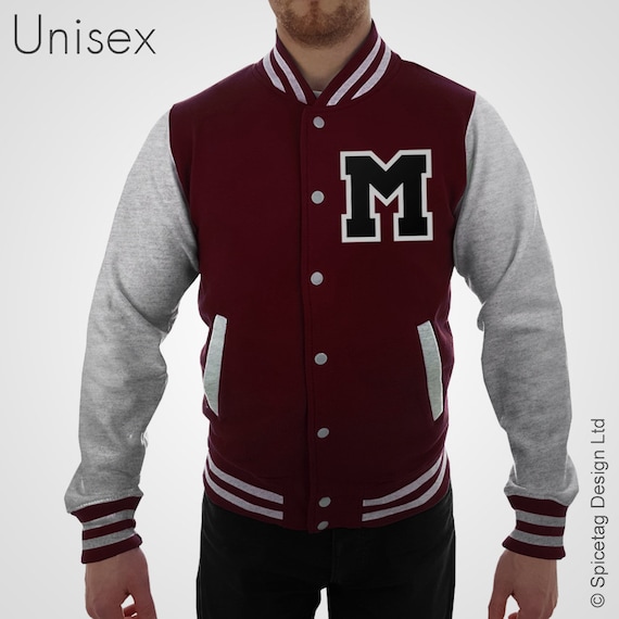 Personalised Varsity Jacket Mens or Womens College Sweatshirt