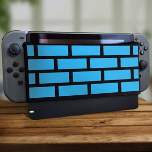 Interrupteur Dock chaussette château brique mur jeu vidéo écran protecteur tablette confortable protection douce Docking housse pixel logement joie Retro Gaming nerd