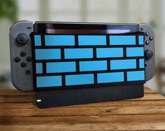 Interruptor doca meia castelo parede de tijolo protetor de tela de videogame aconchegante proteção para tablet capa de encaixe macia pixel habitação alegria retrô jogos nerd