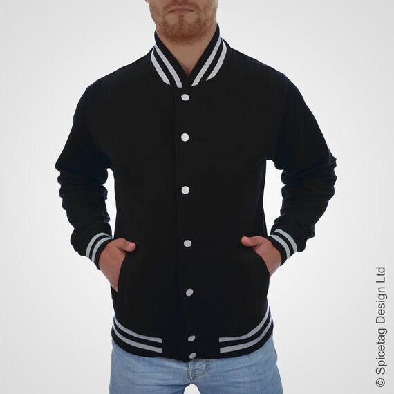 Vibrant Black Varsity Jacket