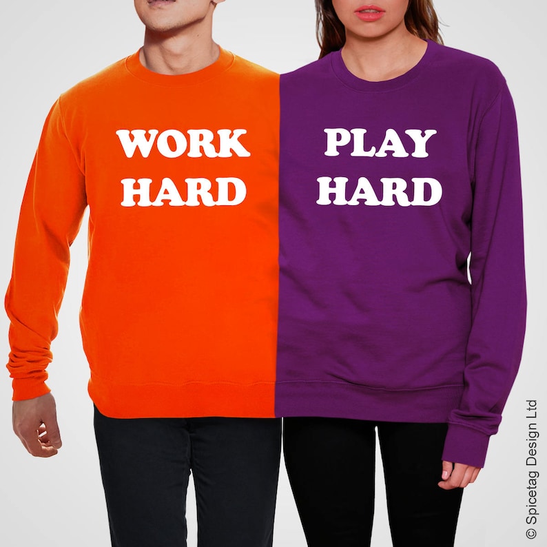 Double Cavalier Personnalisé Personnalisé Imprimé Twosie Pull Personnel Couple Deux Personnes Sweatshirt Drôle Partenaire Mariage Anniversaire Haut Votre Texte image 4