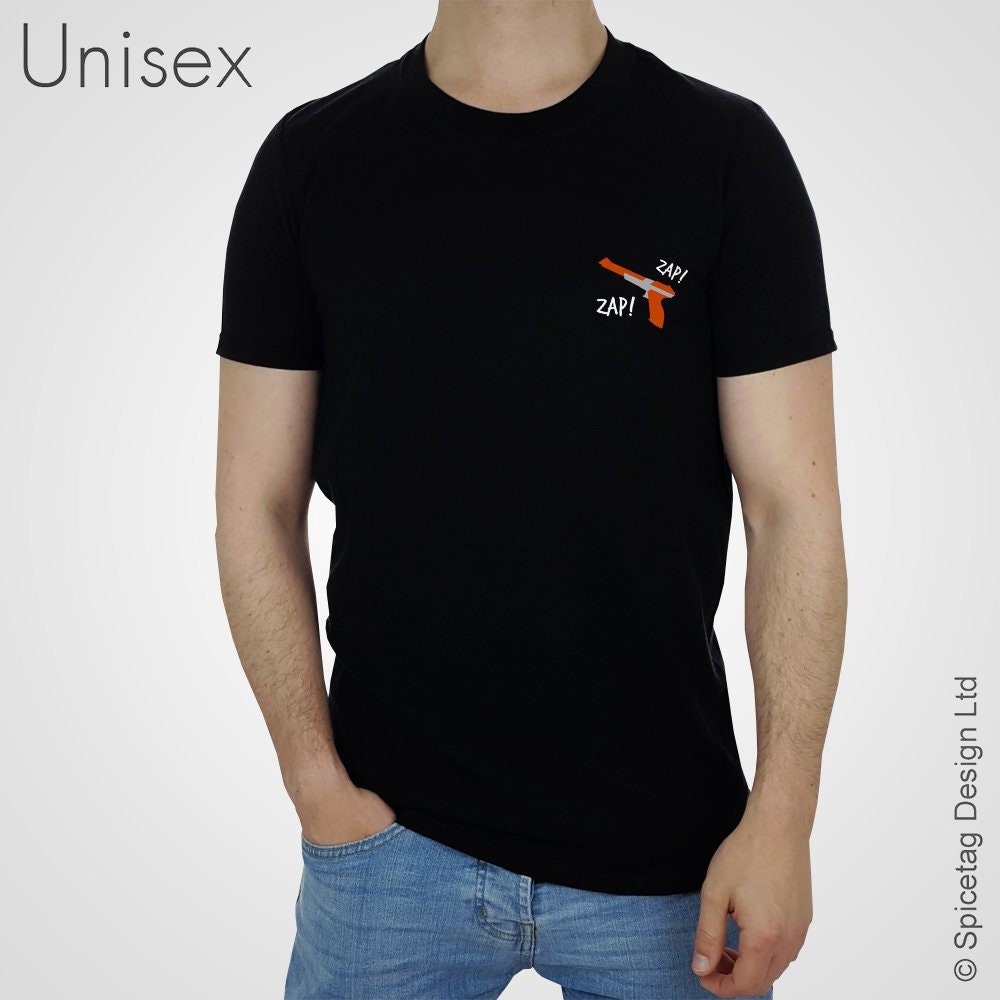 Zapper T-shirt Retro Video Game Gun Tshirt Zap Pistol Top - Etsy
