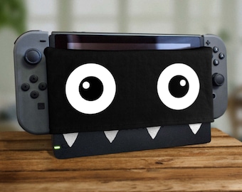 Switch Dock Sock Chomp Protetor de tela de videogame Aconchegante Proteção para tablet Soft Plush Docking Nerd Cover Pixel Housing Joy Retro Gaming 2017