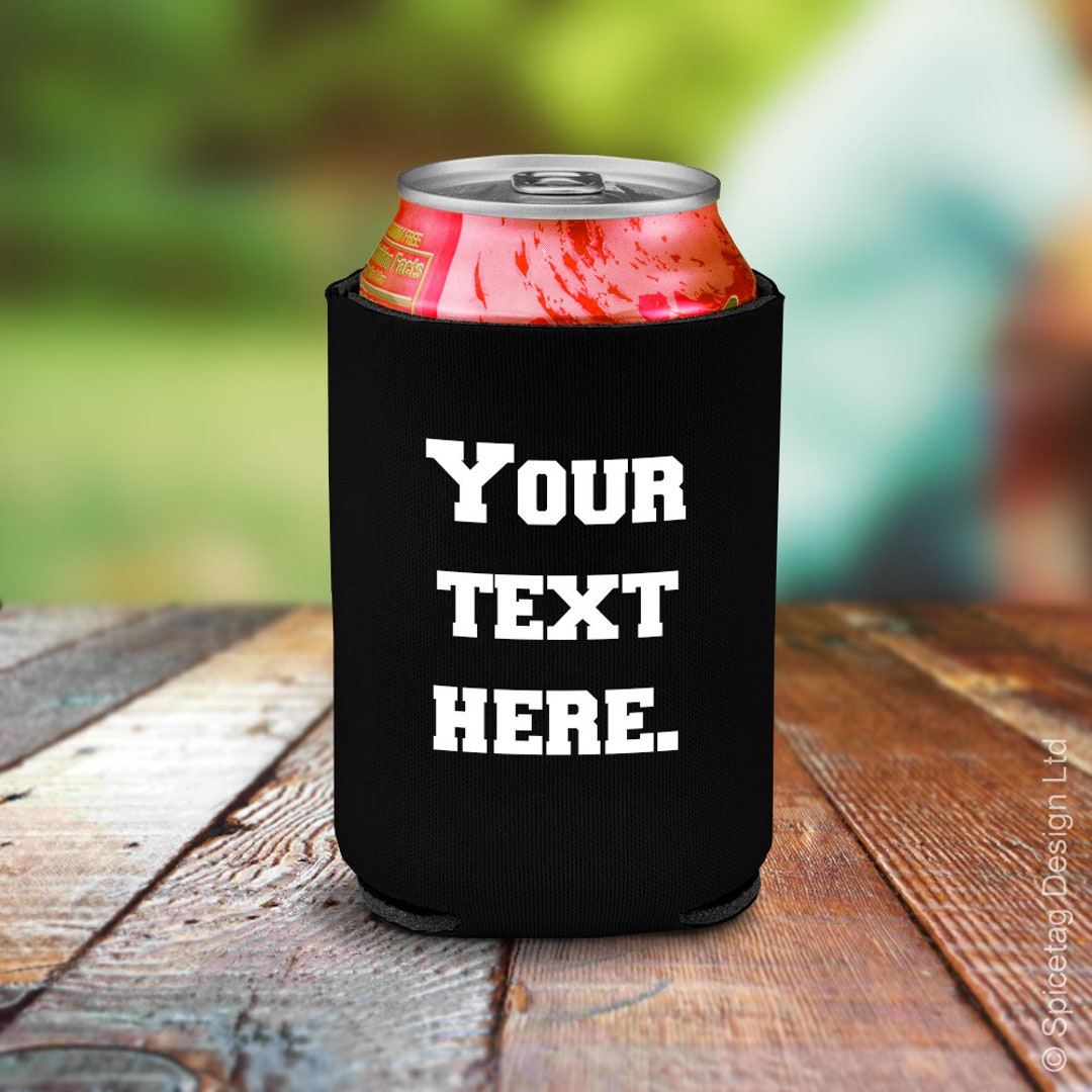 Custom Can Cooler Personalized Cup Sleeves with Photo Logo Bottles Beer  Holder for Wedding Birthday Party - Custom1