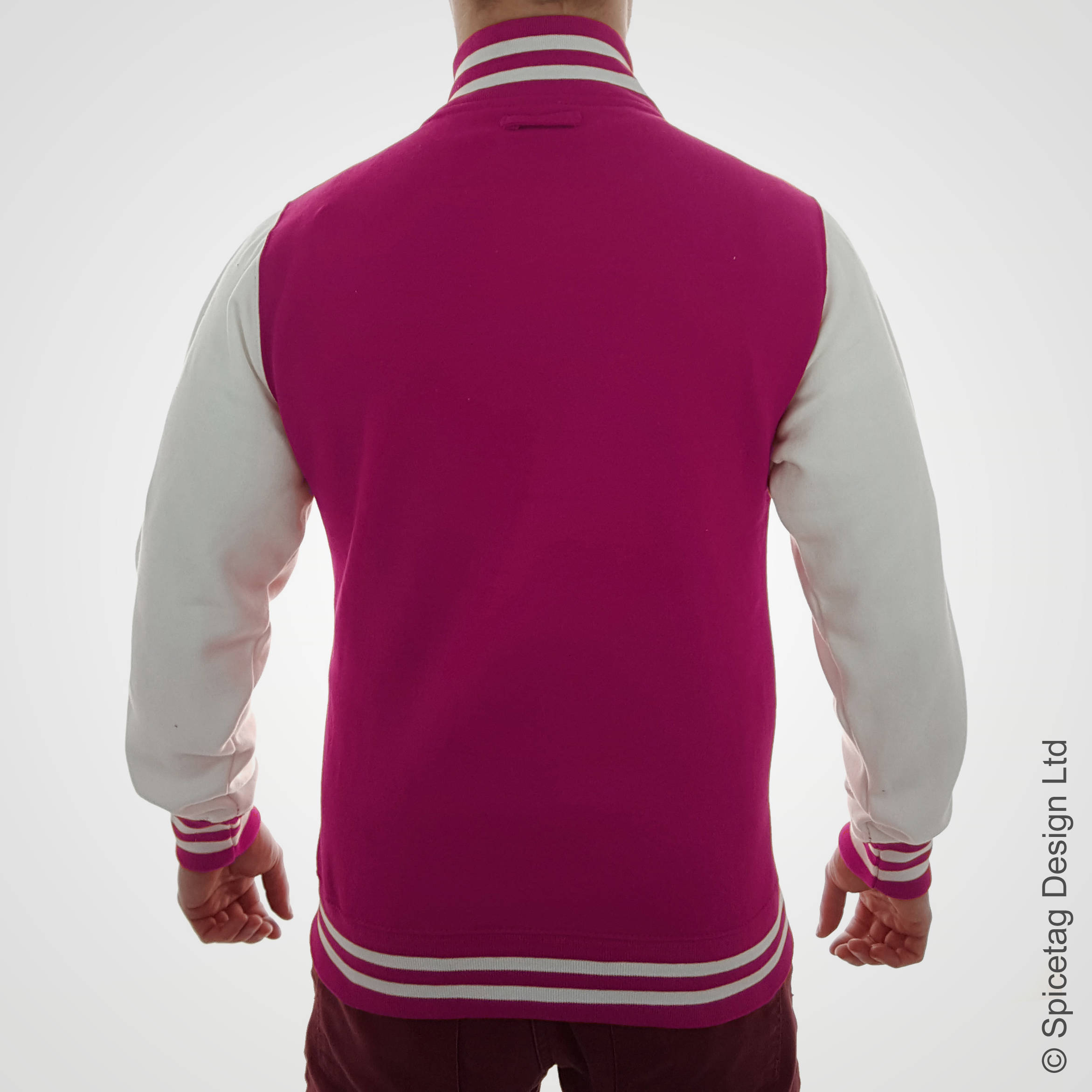 Hot Pink Varsity Jacket Electric College Letterman Coat Etsy