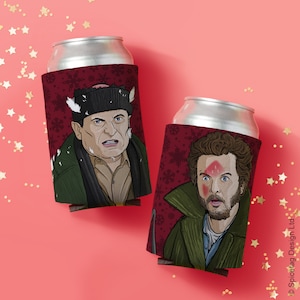 Harry And Marv Can Cooler Holder Movie Film Xmas Beer Drink Holder Bottle Foam Cooling Sleeve Drinking Christmas 90s Off Festive