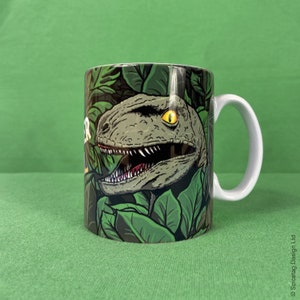 Clever Girl Mug Jeff Mugs Sci Fi Fan Made Cup Coffee 90&#39;s 1990s 90s 1990&#39;s Tea Vessel Geeky Nerdy Gift Present Outfit Life Uh Finds A Way