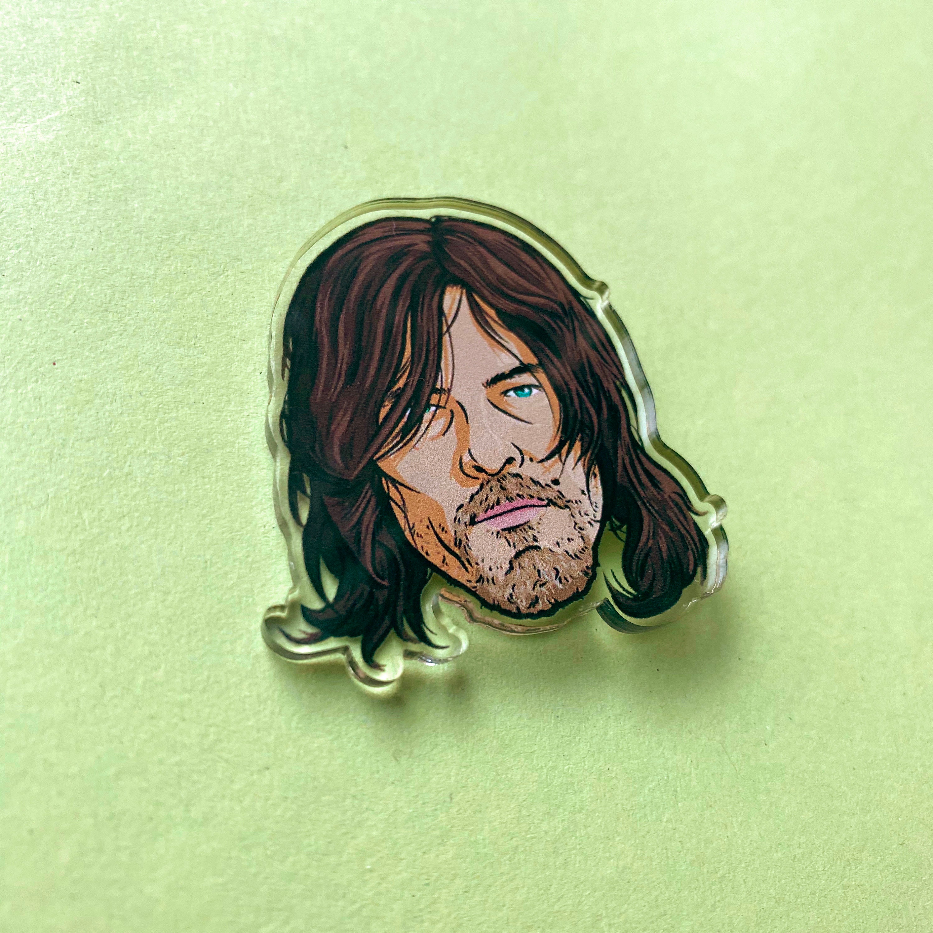 Daryl Acryl Pin Abzeichen Zombie Horror Revers Pin TWD TV Show Etsy