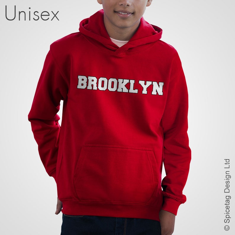 Adults & Kids Clementine Hoodie Chilli Red Brooklyn Hoody Etsy