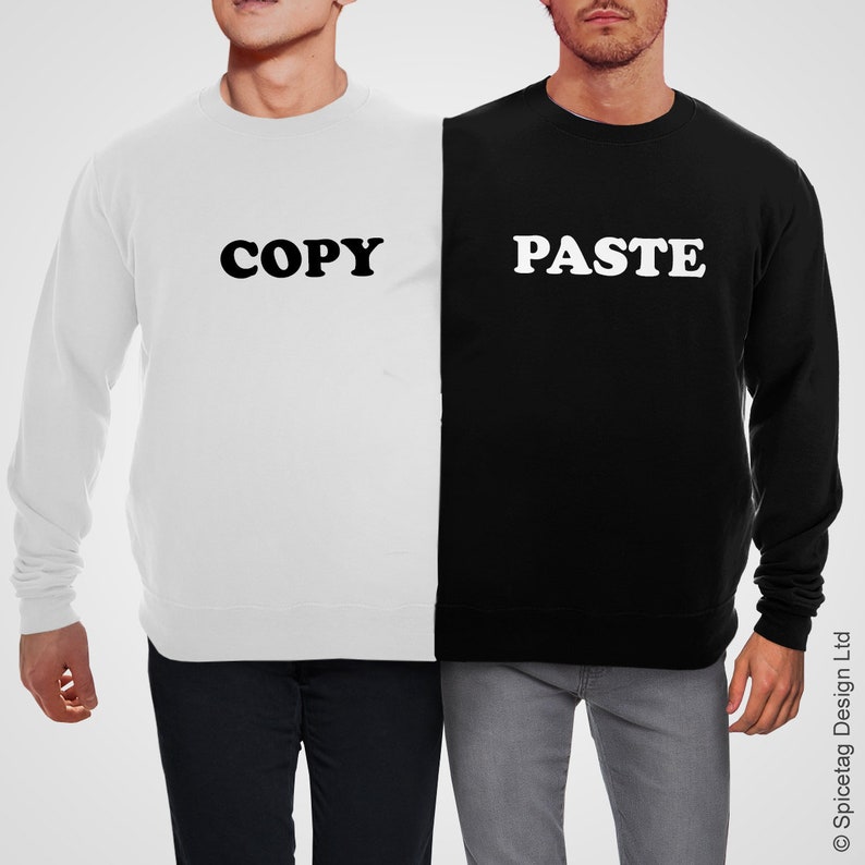 Double Cavalier Personnalisé Personnalisé Imprimé Twosie Pull Personnel Couple Deux Personnes Sweatshirt Drôle Partenaire Mariage Anniversaire Haut Votre Texte image 3