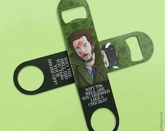 Harry And Marv Bottle Opener Bar Blade Beer Gift Present Retro Christmas Xmas Movie Film Why The Hell Are You Dress Like A Chicken