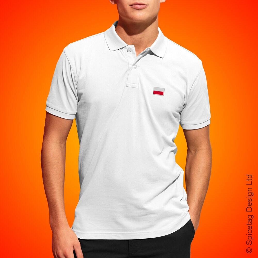 Image of Poland Polo Shirt Polish Poloshirt Football T-Shirt 2018 World Cup Collar Top Soccer Tee Goal Retro Flag National Champions Mens New