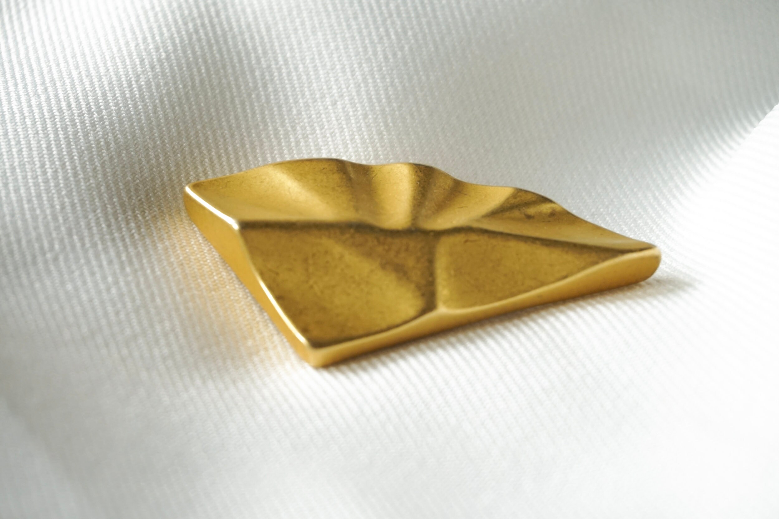 Broche Vintage Art Déco GEORGES RECH - Métal Doré - France - Excellent état