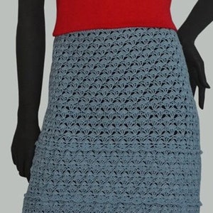 Casual crochet skirt PATTERN, sizes S-5XL, written in ENGLISH for every row + charts. Download from https://favoritepatterns.com if sold out