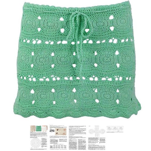 Boho Skirt Crochet PATTERN Detailed Tutorial in ENGLISH for Etsy