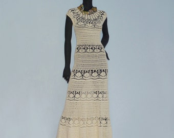 Boho dress crochet PATTERN, sizes Xs-3XL, written in ENGLISH for every row+chart. Download Pdf from https://favoritepatterns.com if sold out